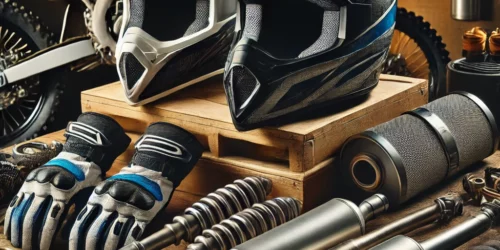 Diverse crossmotor onderdelen en accessoires voor de ultieme offroad ervaring