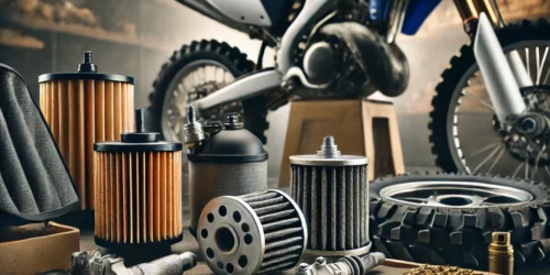 Crossmotor onderdelen: een overzicht van essentiële motorcross onderdelen zoals luchtfilters, remmen, banden en kettingen