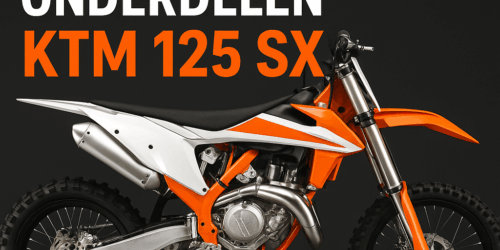 KTM 125 SX met gemonteerde nieuwe onderdelen – focus op techniek en motoronderhoud